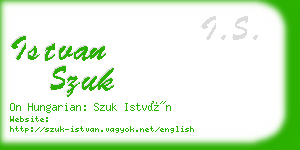 istvan szuk business card